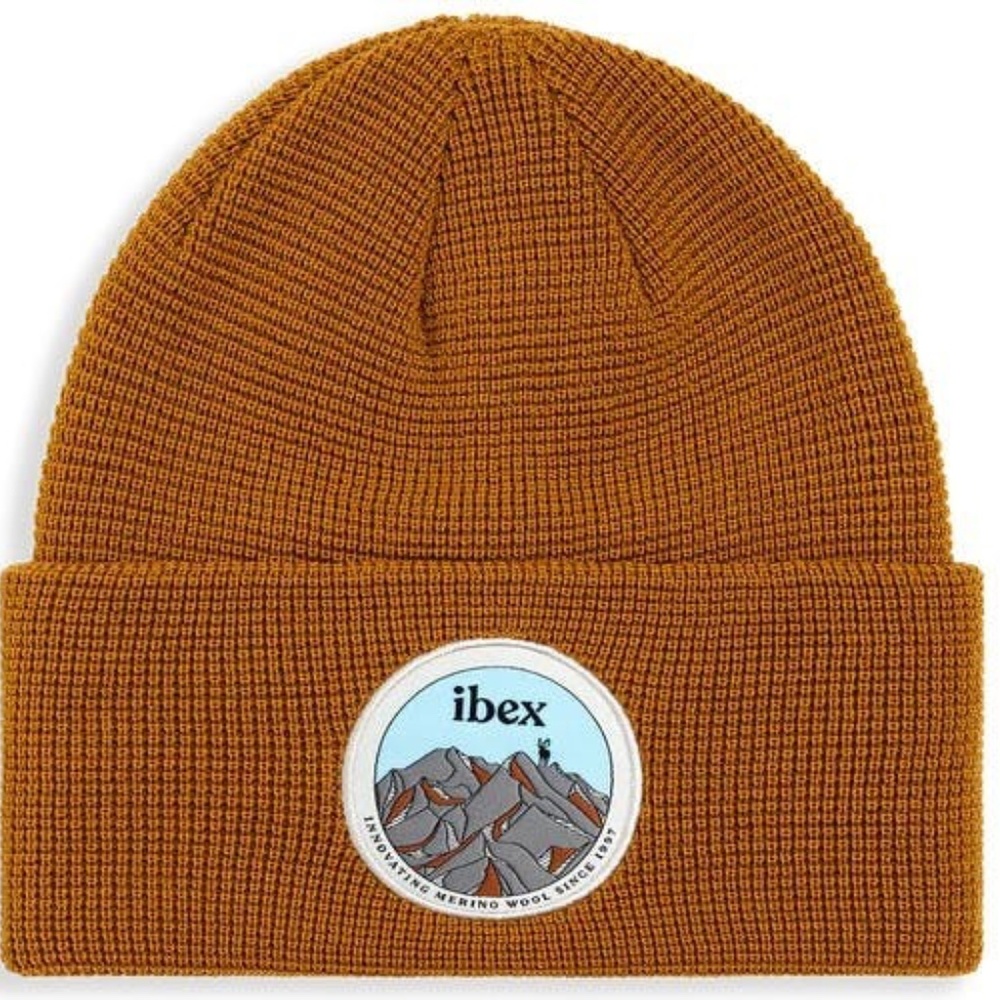 NEW ibex Alpine Waffle Kint Beanie Woodthrush